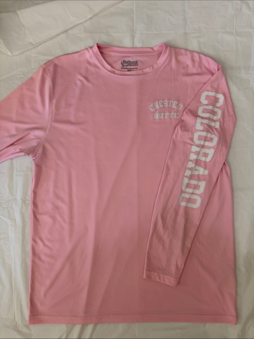 Outback Performance Pink Long Sleeve Tee